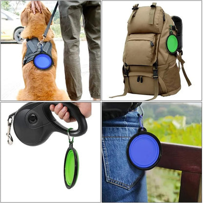 2-in-1 Portable Pet Food & Water Bowl